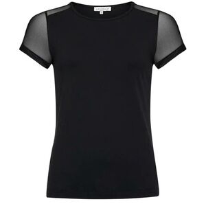 Anatomie Melissa Mesh-Sleeve T-Shirt crew neck top size M excellent condition